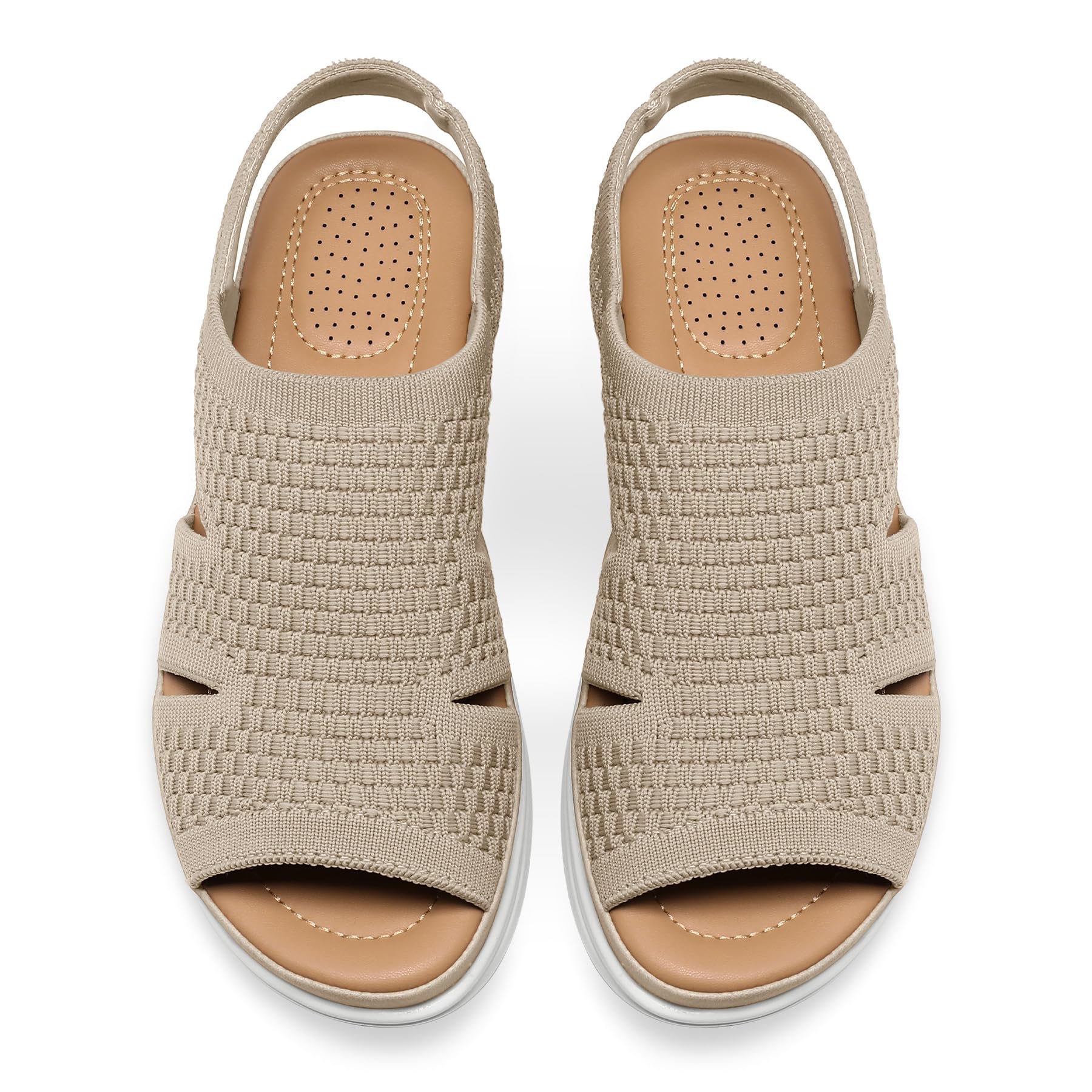 Foto 4 pulgar | Sandalias De Senderismo Mysoft Para Mujer, Sin Cordones, Con Plataforma Con Cojín Inflable - Venta Internacional.