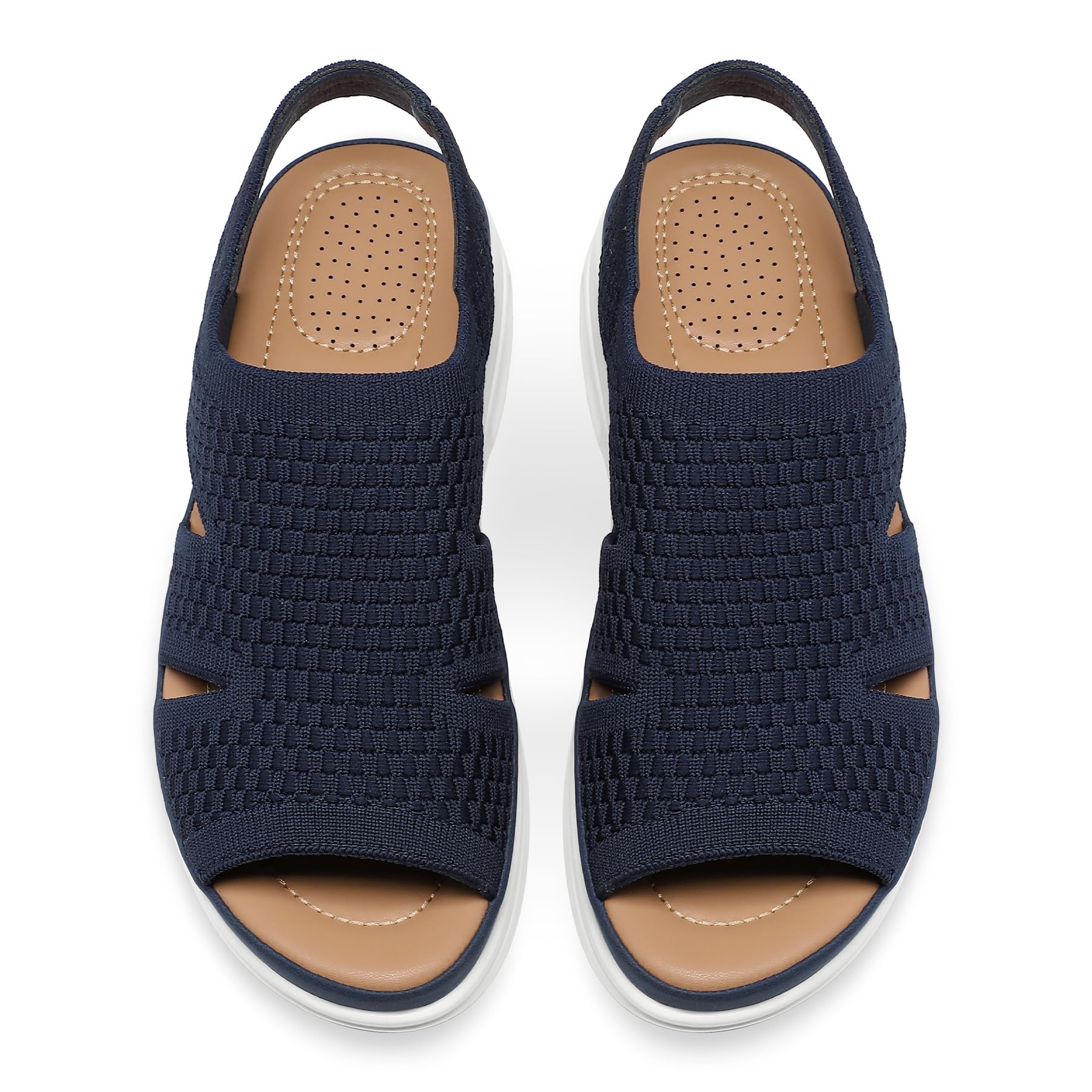 Foto 4 pulgar | Sandalias De Senderismo Mysoft Para Mujer, Sin Cordones, Con Plataforma Con Cojín Inflable - Venta Internacional.