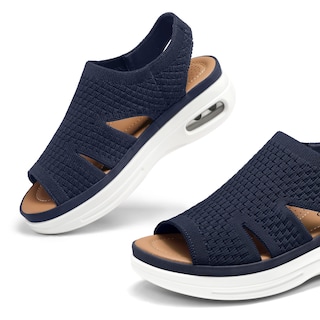 Foto 4 | Sandalias De Senderismo Mysoft Para Mujer, Sin Cordones, Con Plataforma Con Cojín Inflable - Venta Internacional.