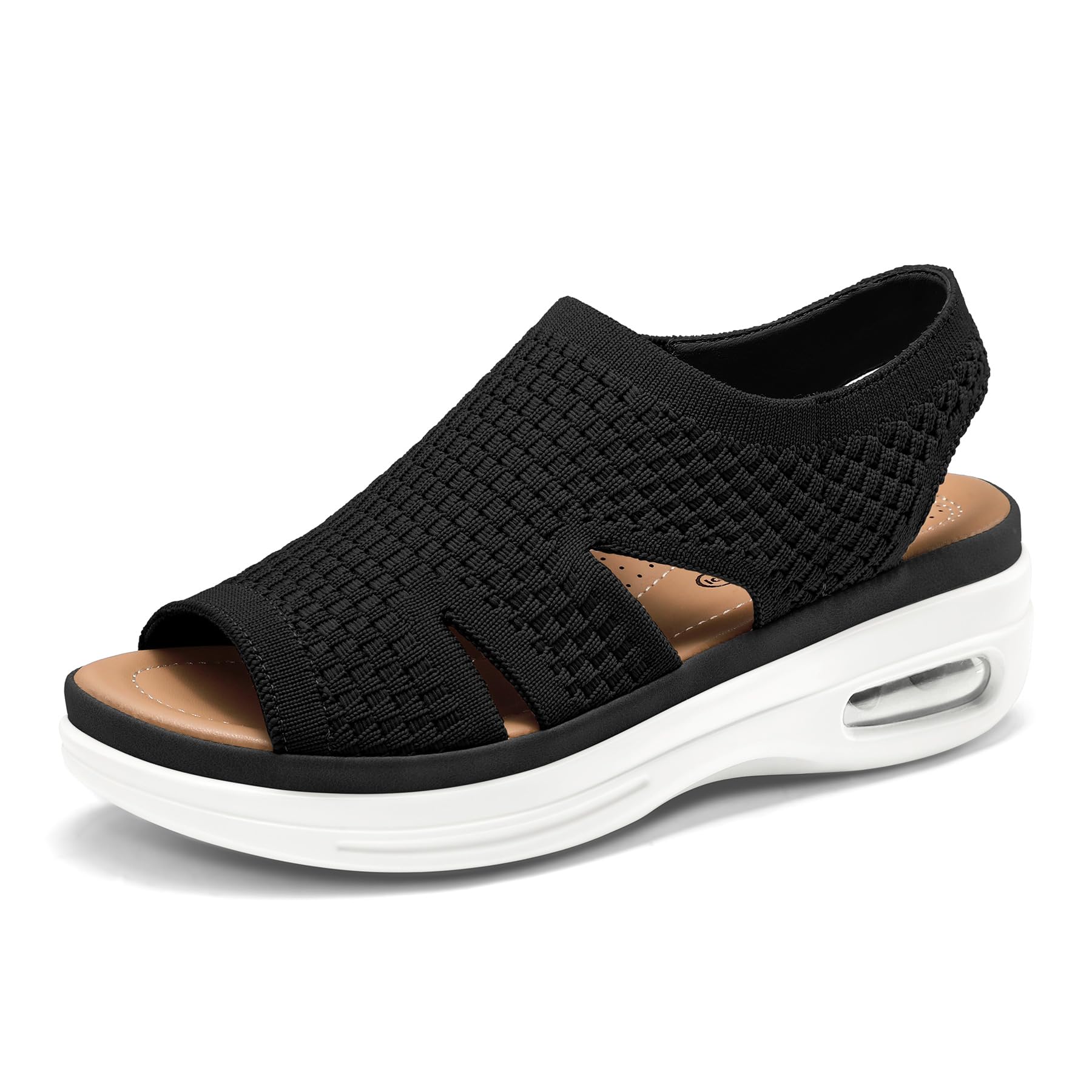Foto 2 pulgar | Sandalias De Senderismo Mysoft Para Mujer, Sin Cordones, Con Plataforma Con Cojín Inflable - Venta Internacional.