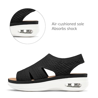 Foto 2 | Sandalias De Senderismo Mysoft Para Mujer, Sin Cordones, Con Plataforma Con Cojín Inflable - Venta Internacional.