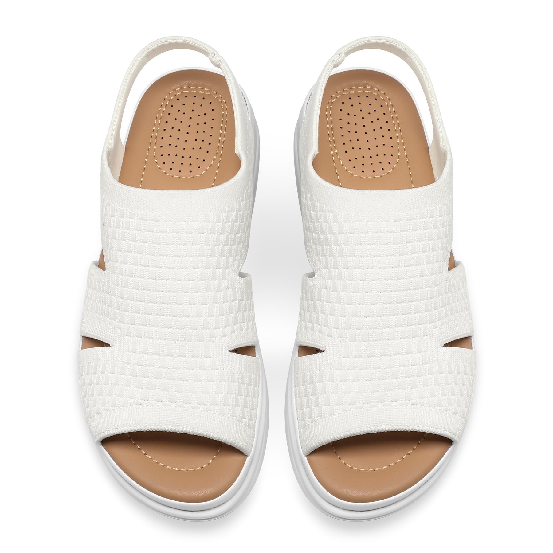 Foto 4 pulgar | Sandalias De Senderismo Mysoft Para Mujer, Sin Cordones, Con Plataforma Con Cojín Inflable - Venta Internacional.