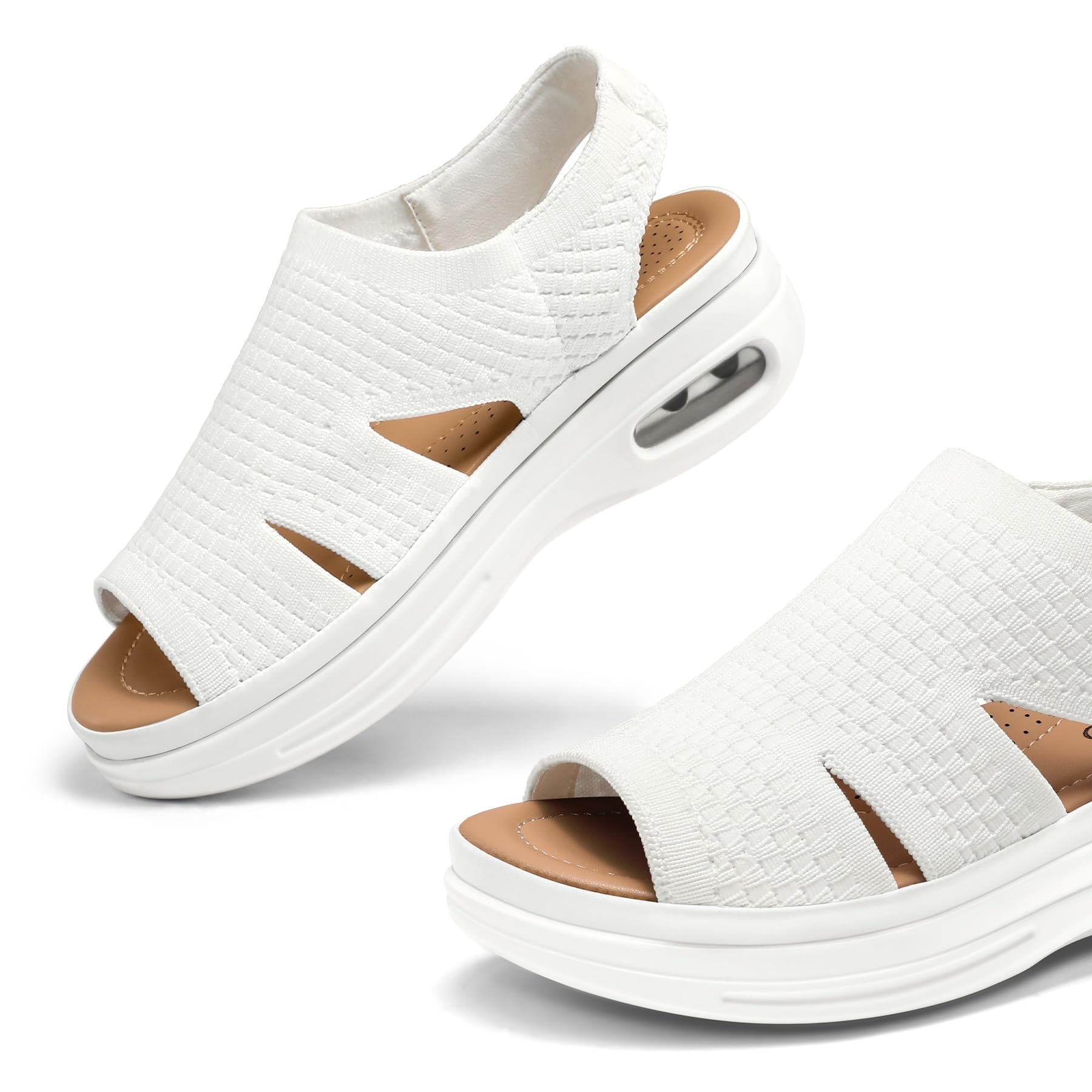 Foto 5 pulgar | Sandalias De Senderismo Mysoft Para Mujer, Sin Cordones, Con Plataforma Con Cojín Inflable - Venta Internacional.