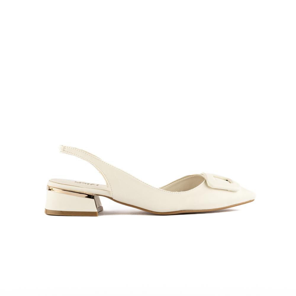 Foto 3 pulgar | Zapatilla Mule Puntal Casual 4cm Para Mujer Walki Sujey Beige