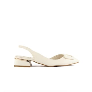 Foto 2 | Zapatilla Mule Puntal Casual 4cm Para Mujer Walki Sujey Beige