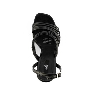 Foto 3 | Sandalia Tacón 10cm Multi Tiritas Elegante De Mujer Walki Sasha Negro