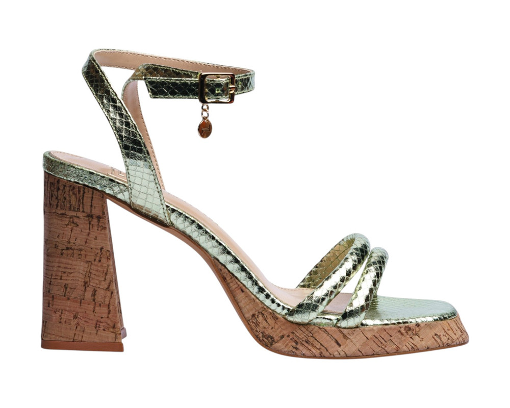 Foto 3 pulgar | Sandalia Tacón Para Mujer Lob Footwear Pu Verde 92505201