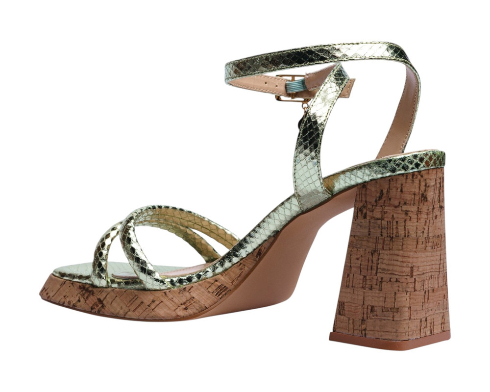 Foto 5 pulgar | Sandalia Tacón Para Mujer Lob Footwear Pu Verde 92505201