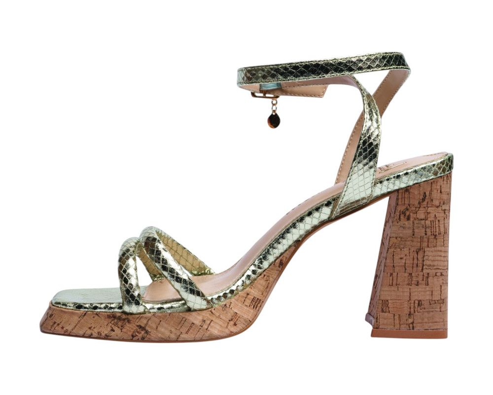 Foto 6 pulgar | Sandalia Tacón Para Mujer Lob Footwear Pu Verde 92505201