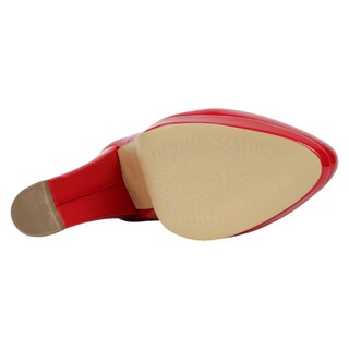 Foto 4 | Zapatillas Exterior Charol Color Rojo Para Mujer De Rbcollection