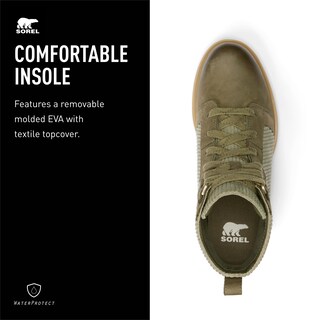Foto 4 | Botas Sorel Evie Ii Nw Lace Para Mujer, Color Verde Piedra, Talla 5 - Venta Internacional.