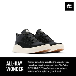 Foto 2 | Sneaker Sorel Out N About Lv Low Waterproof Para Mujer, Color Negro - Venta Internacional.