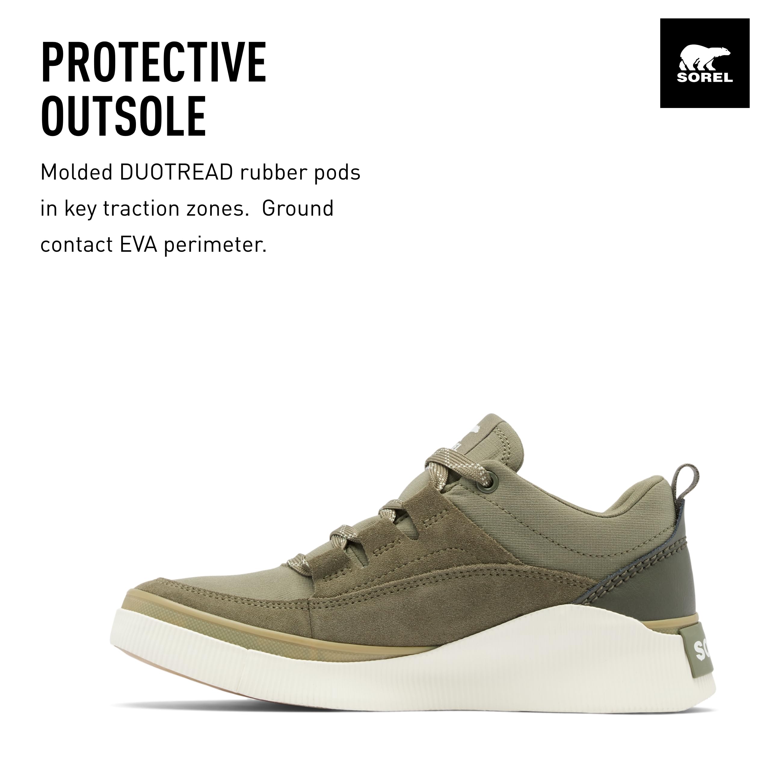 Foto 4 pulgar | Sneaker Sorel Out N About Lv Low Waterproof Para Mujer, Color Verde Piedra - Venta Internacional.