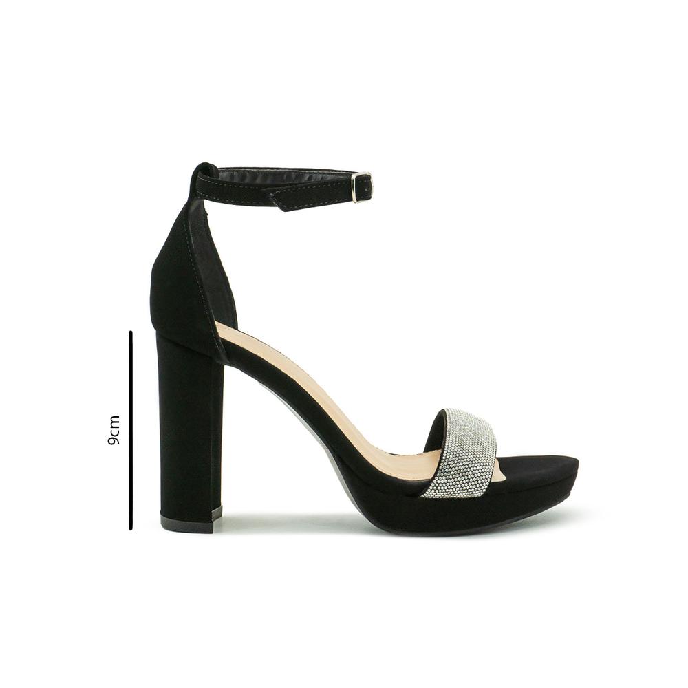 Foto 6 | Zapatilla De Graduación Pulsera Elegante Formal Brillos Negro
