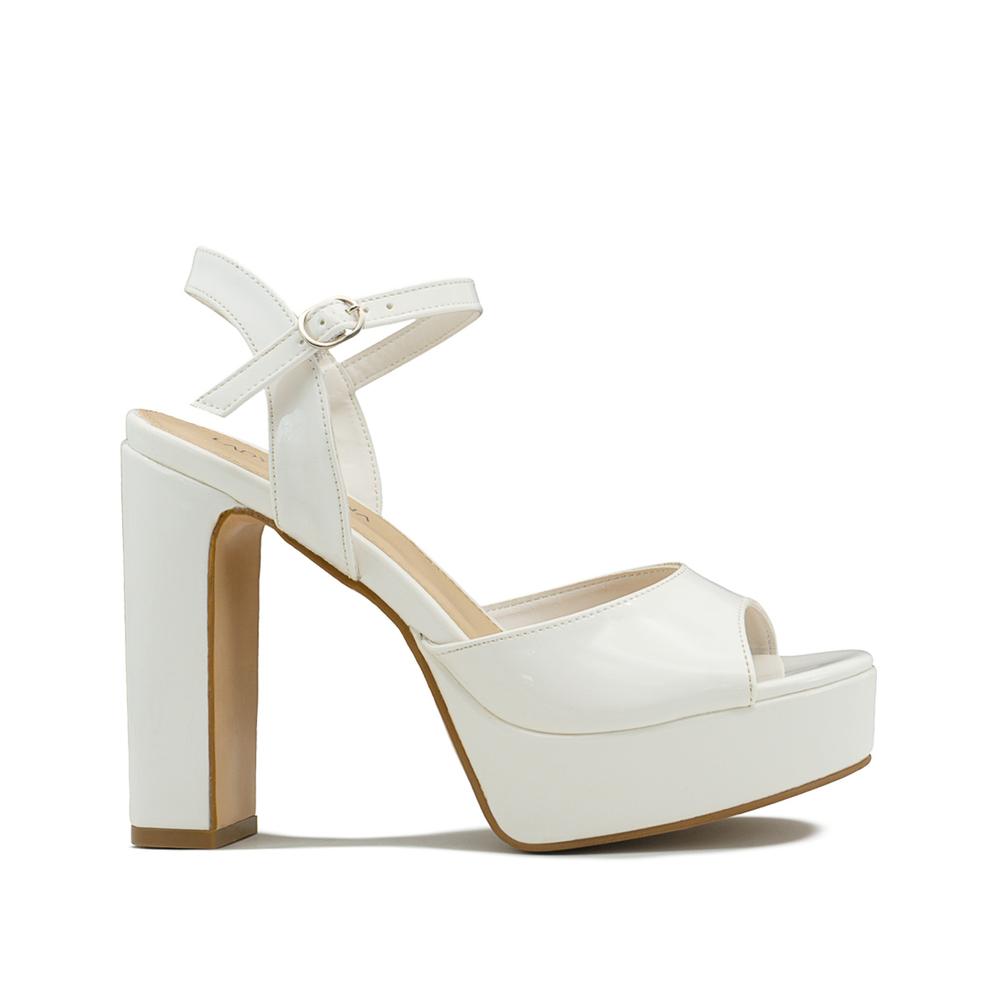 Foto 6 | Zapatilla Para Mujer Graduación Formales Color Charol Late Beige