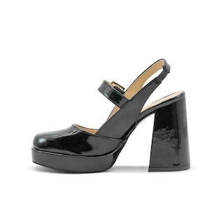 Foto 5 | Zapatilla Para Mujer Elegante Graduación Vestir Charol Negro Negro