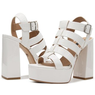 Foto 2 | Elegantes Zapatillas Salamandra Para Dama En Charol Latte Beige