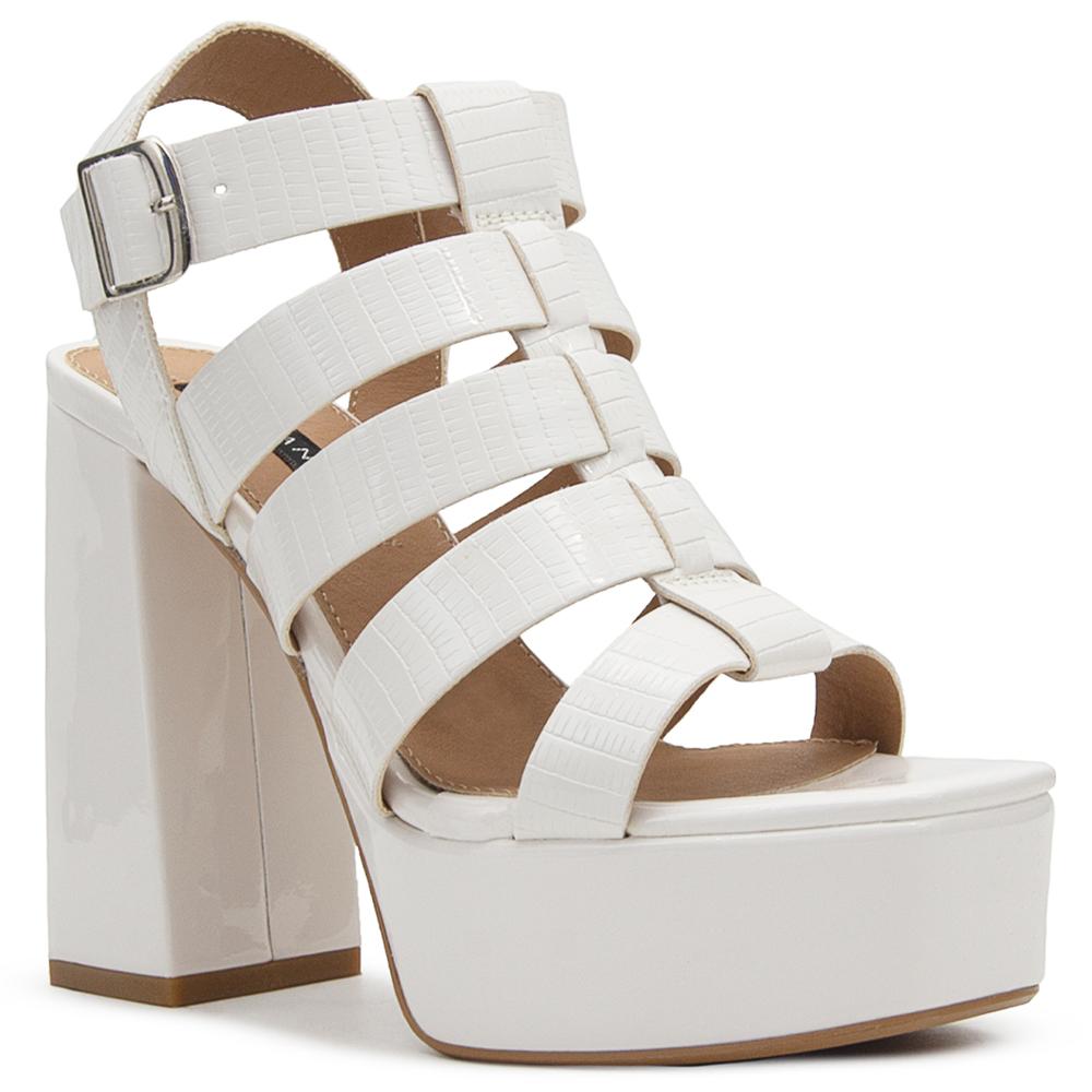 Foto 4 pulgar | Elegantes Zapatillas Salamandra Para Dama En Charol Latte Beige