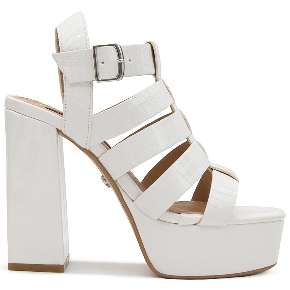 Foto 6 pulgar | Elegantes Zapatillas Salamandra Para Dama En Charol Latte Beige