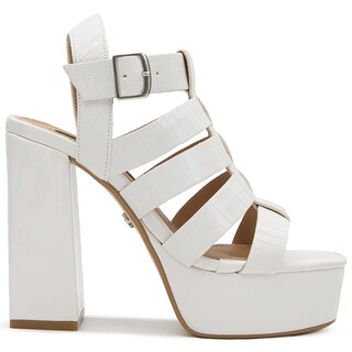 Foto 5 | Elegantes Zapatillas Salamandra Para Dama En Charol Latte Beige