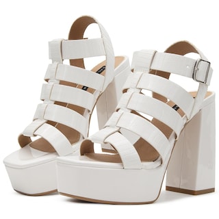Foto 1 | Elegantes Zapatillas Salamandra Para Dama En Charol Latte Beige