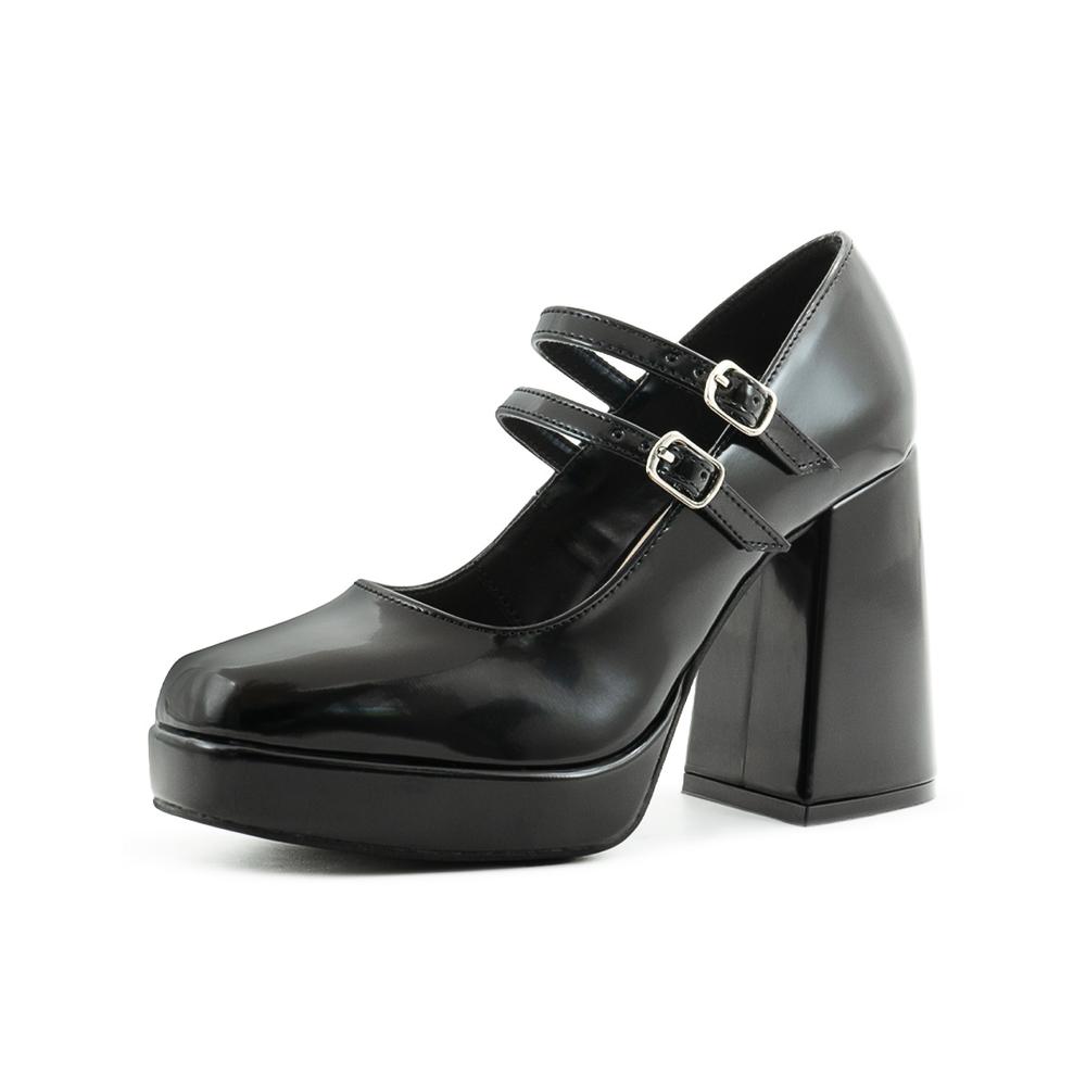 Foto 4 pulgar | Zapatilla Para Dama Graduación Formal Oficina Color Negro Negro