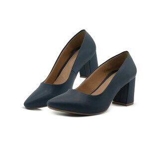 Foto 1 | Zapatilla Formal Oficina Para Mujer Lady Paulina Color Marino Azul Marino