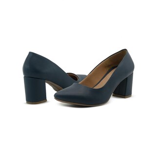 Foto 2 | Zapatilla Formal Oficina Para Mujer Lady Paulina Color Marino Azul Marino