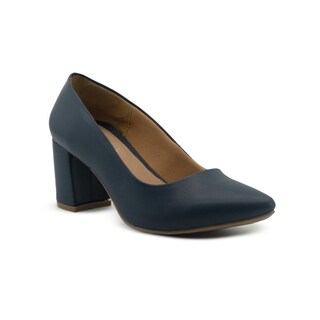 Foto 4 | Zapatilla Formal Oficina Para Mujer Lady Paulina Color Marino Azul Marino