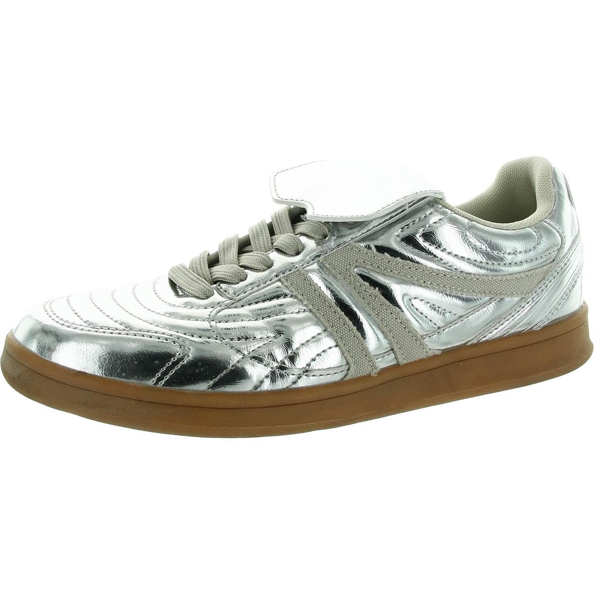 Foto 1 | Zapatilla Steve Madden Madrid Para Mujer Plateada Con Tacón De 2,54 Cm 10us - Venta Internacional.