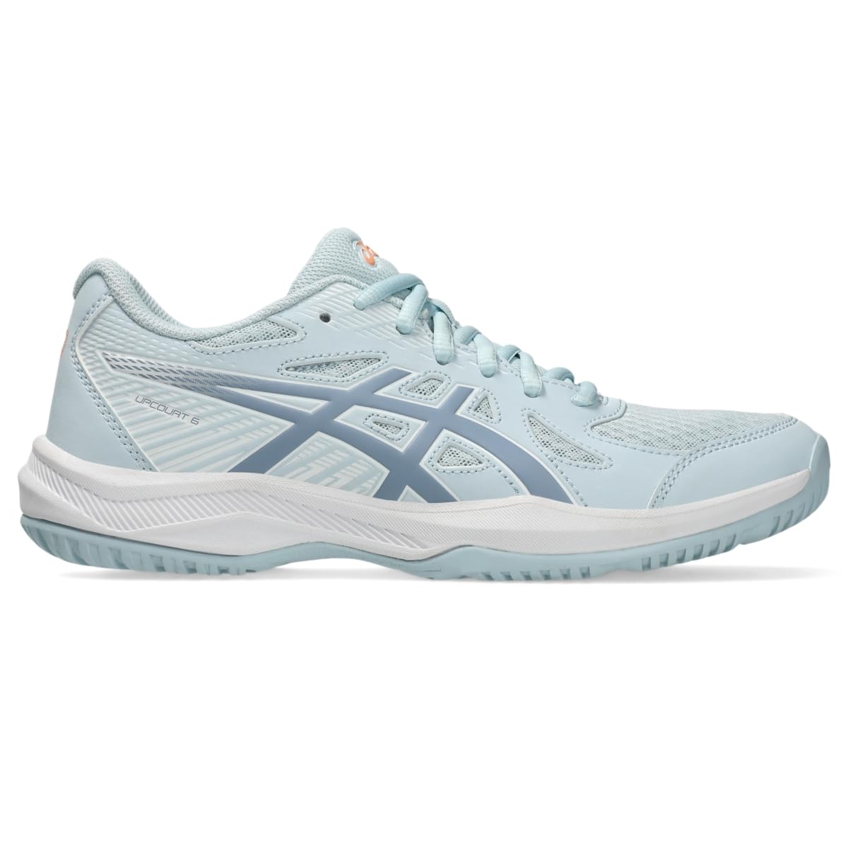 Foto 2 pulgar | Zapatillas De Voleibol Asics Upcourt 6 Para Mujer, Talla 9, Color Gris Frío - Venta Internacional.