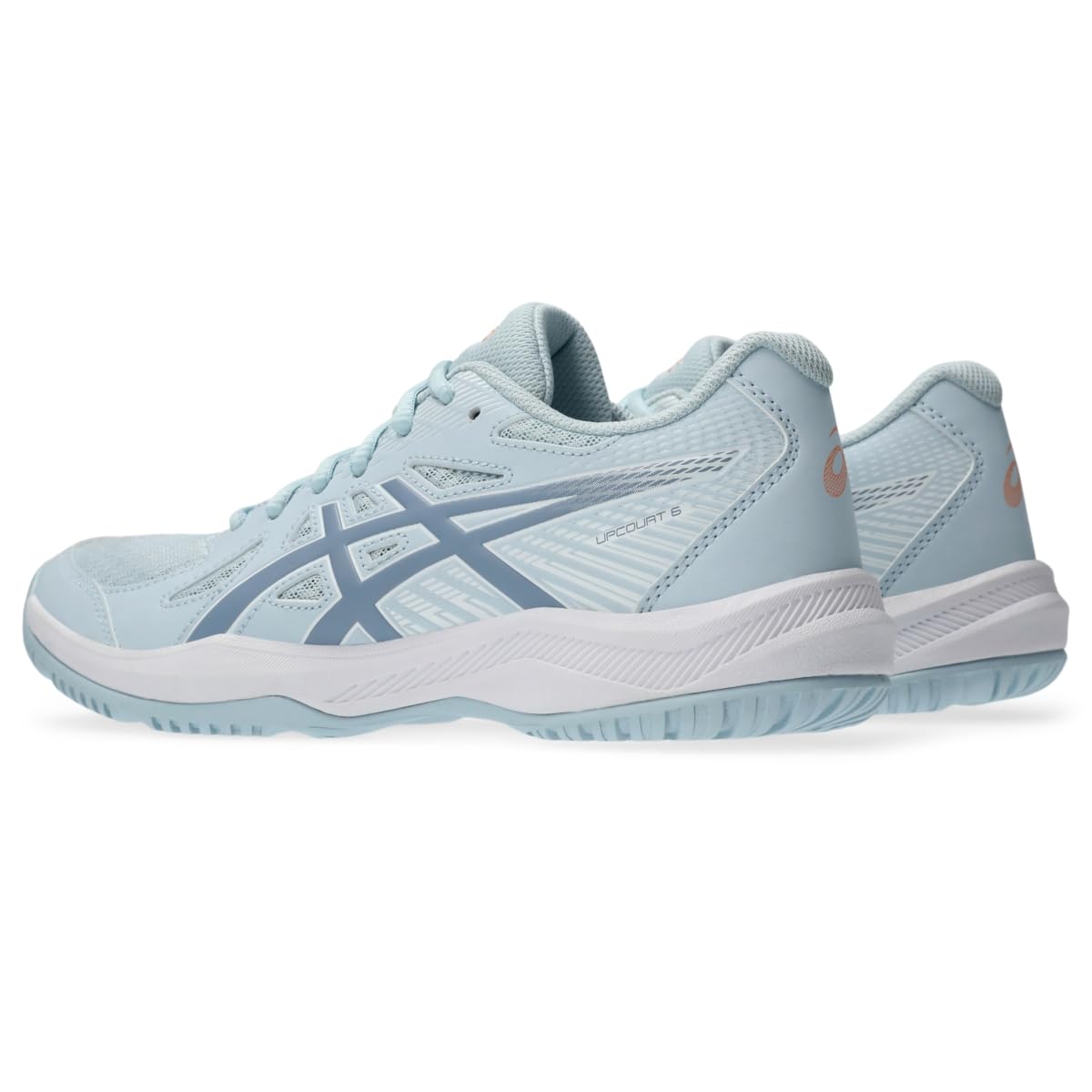 Foto 4 pulgar | Zapatillas De Voleibol Asics Upcourt 6 Para Mujer, Talla 9, Color Gris Frío - Venta Internacional.