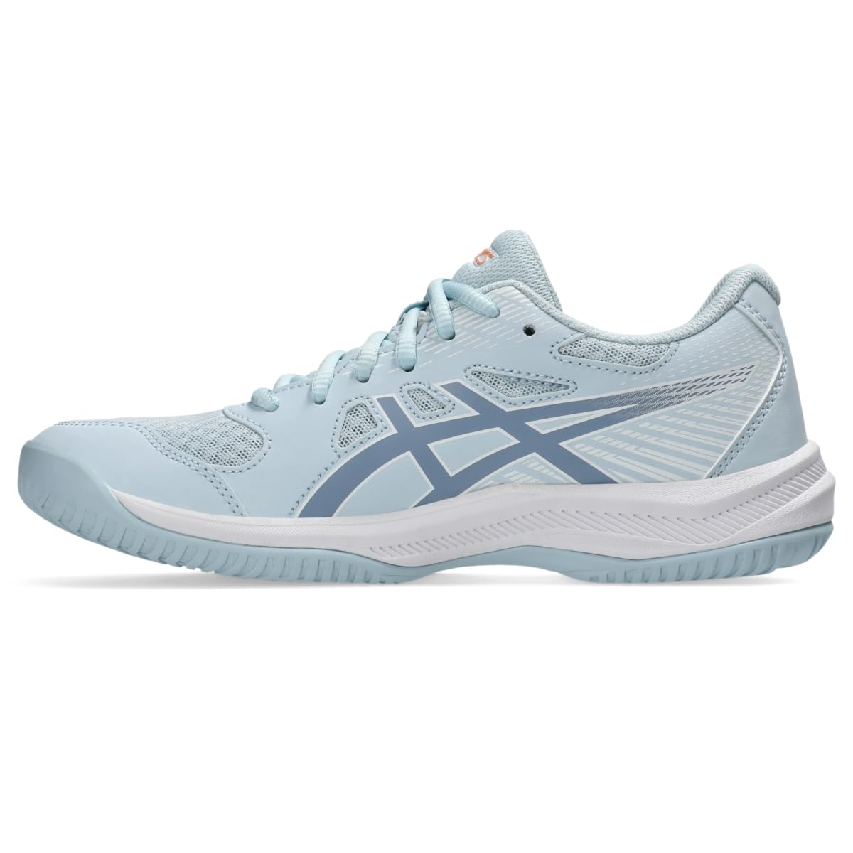 Foto 4 | Zapatillas De Voleibol Asics Upcourt 6 Para Mujer, Talla 9, Color Gris Frío - Venta Internacional.