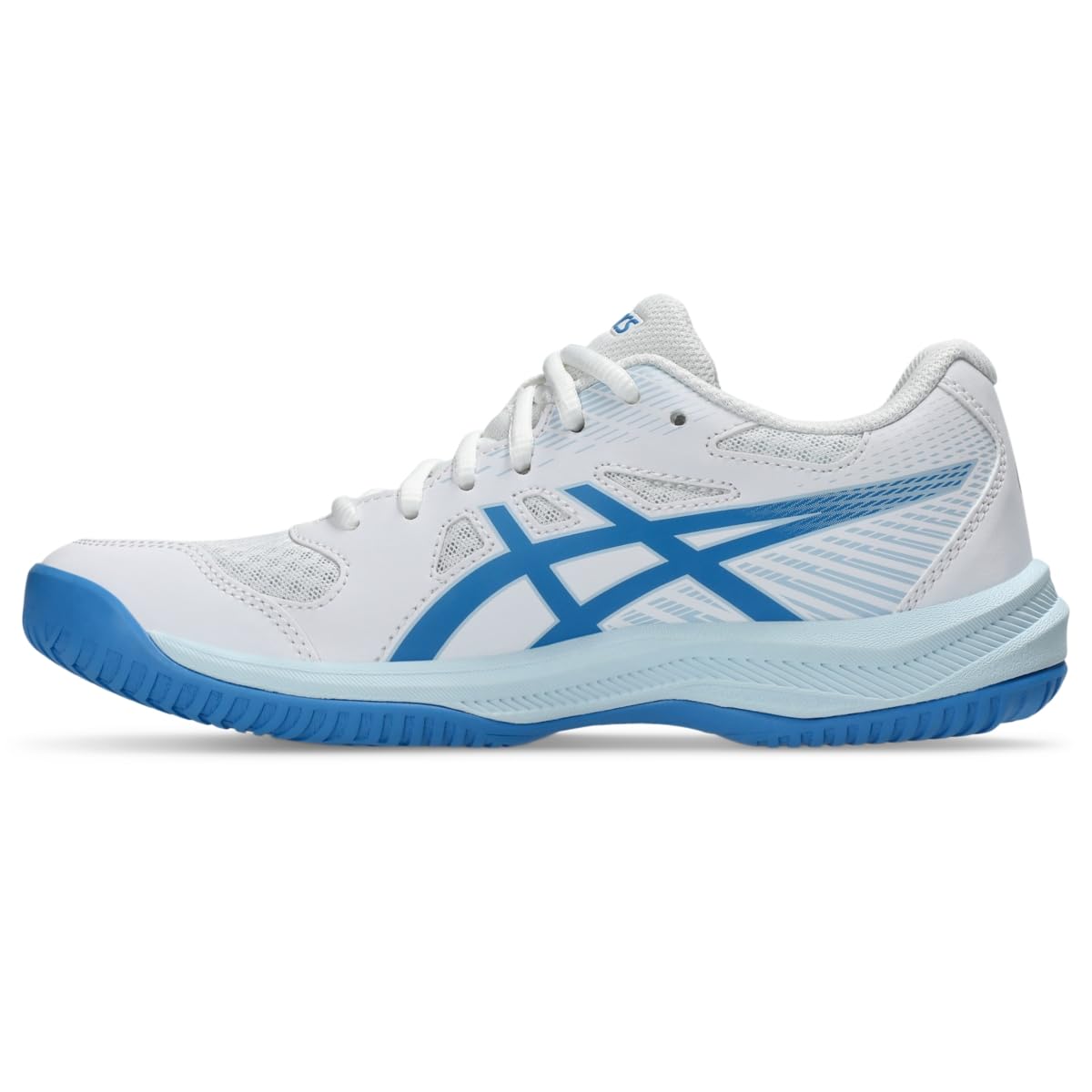 Foto 4 | Zapatillas De Voleibol Asics Upcourt 6 Mujer White/blue Coast - Venta Internacional.