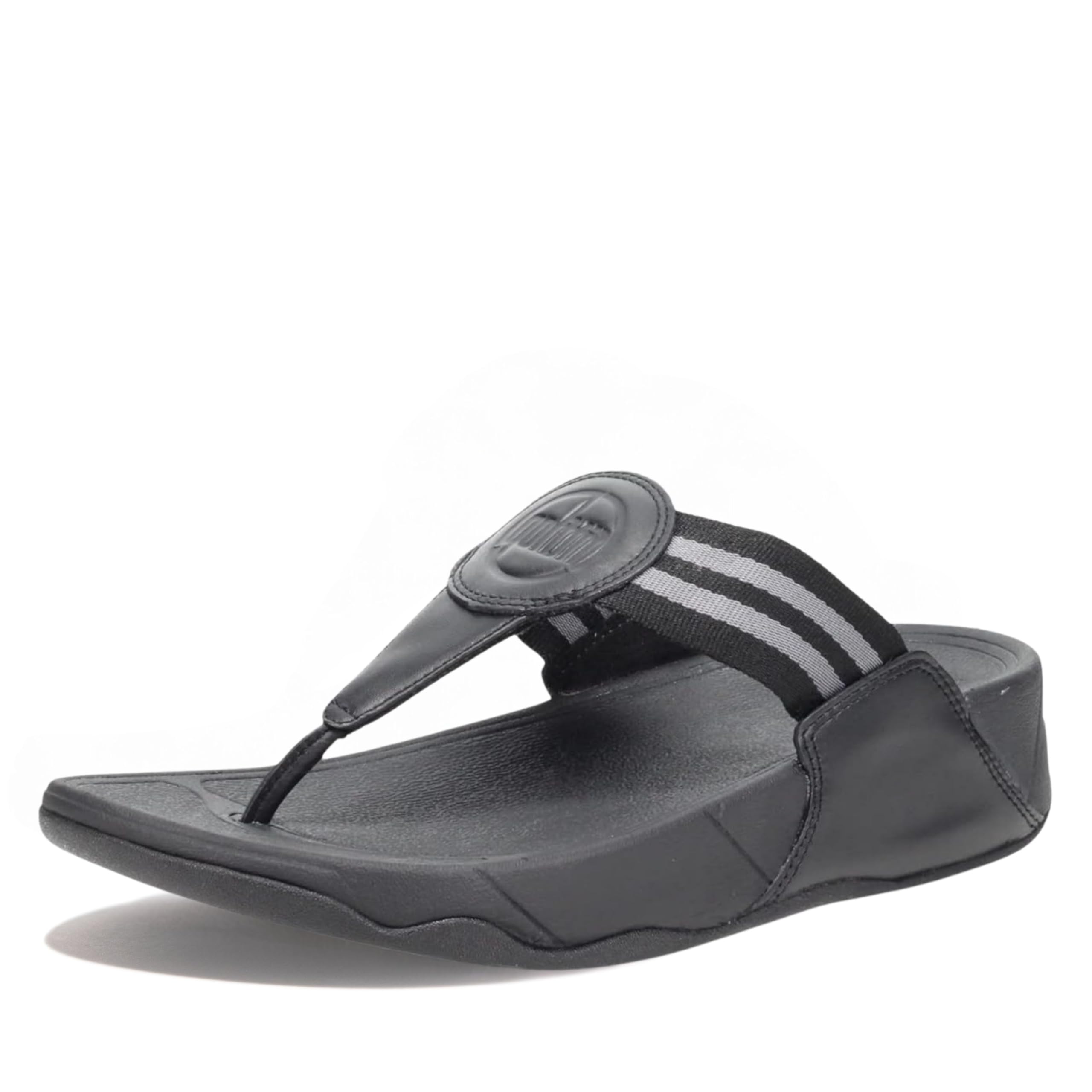 Foto 2 pulgar | Sandalia Fitflop Walkstar Con Cuña Para Mujer, Color Negro, Talla 7 De Ancho - Venta Internacional.
