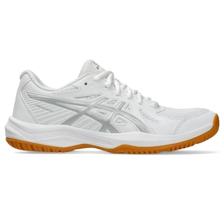 Foto 1 | Zapatillas De Voleibol Asics Upcourt 6 Para Mujer, Talla 7, Blanco/plateado - Venta Internacional.