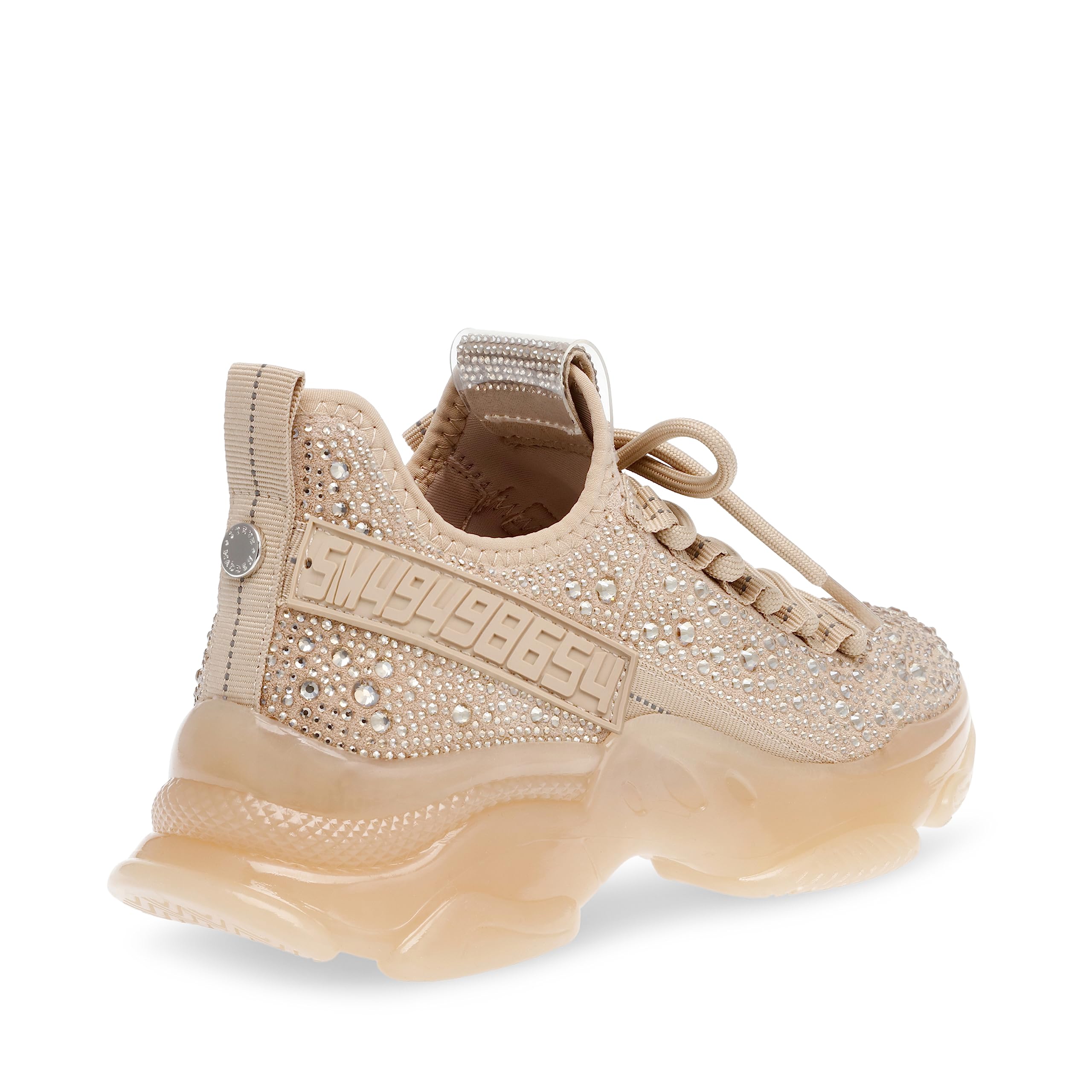 Foto 3 pulgar | Zapatilla Steve Madden Maxima Blush Con Múltiples Diamantes De Imitación Para Mujer - Venta Internacional.