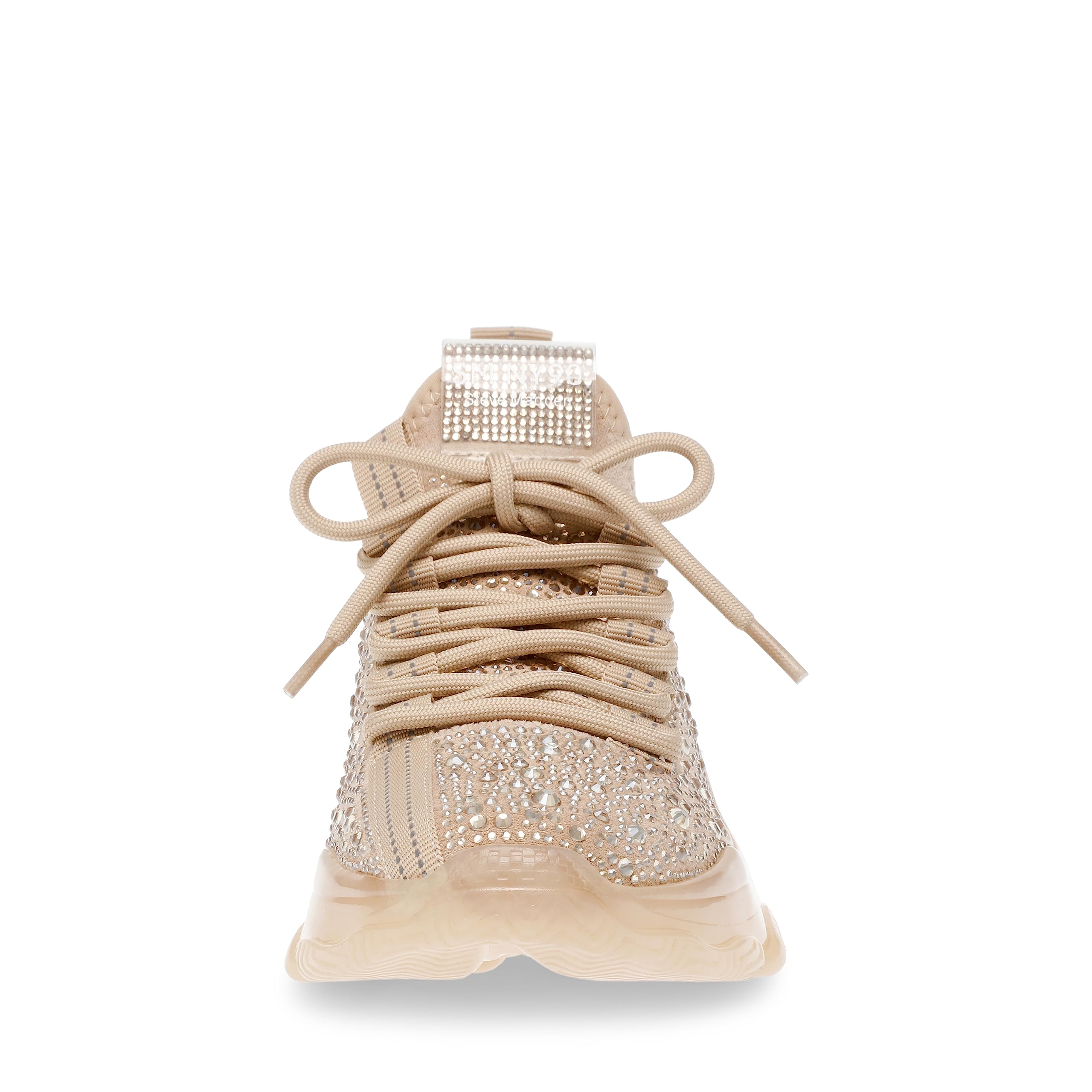 Foto 4 | Zapatilla Steve Madden Maxima Blush Con Múltiples Diamantes De Imitación Para Mujer - Venta Internacional.