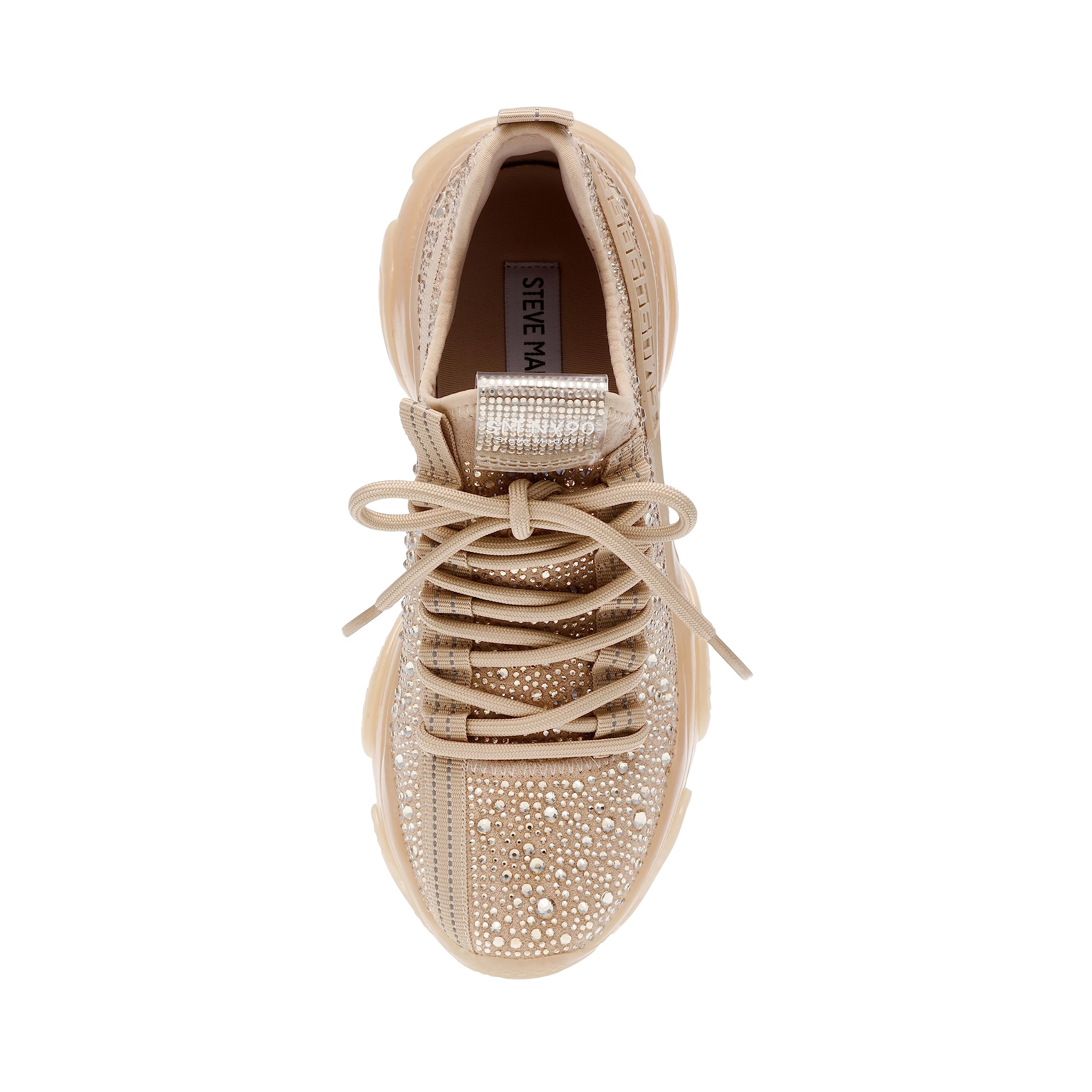 Foto 7 | Zapatilla Steve Madden Maxima Blush Con Múltiples Diamantes De Imitación Para Mujer - Venta Internacional.