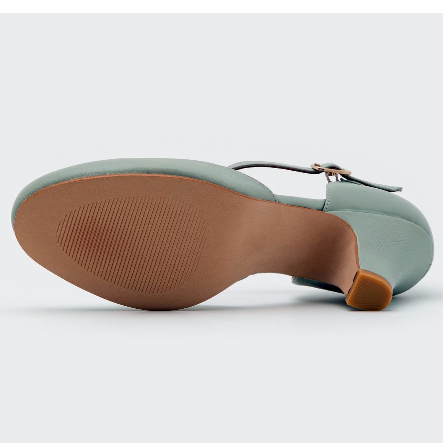 Foto 7 pulgar | Zapatos Moommo Mary Jane Grises Para Mujer, Tacón Bajo, 5 Cm - Venta Internacional.