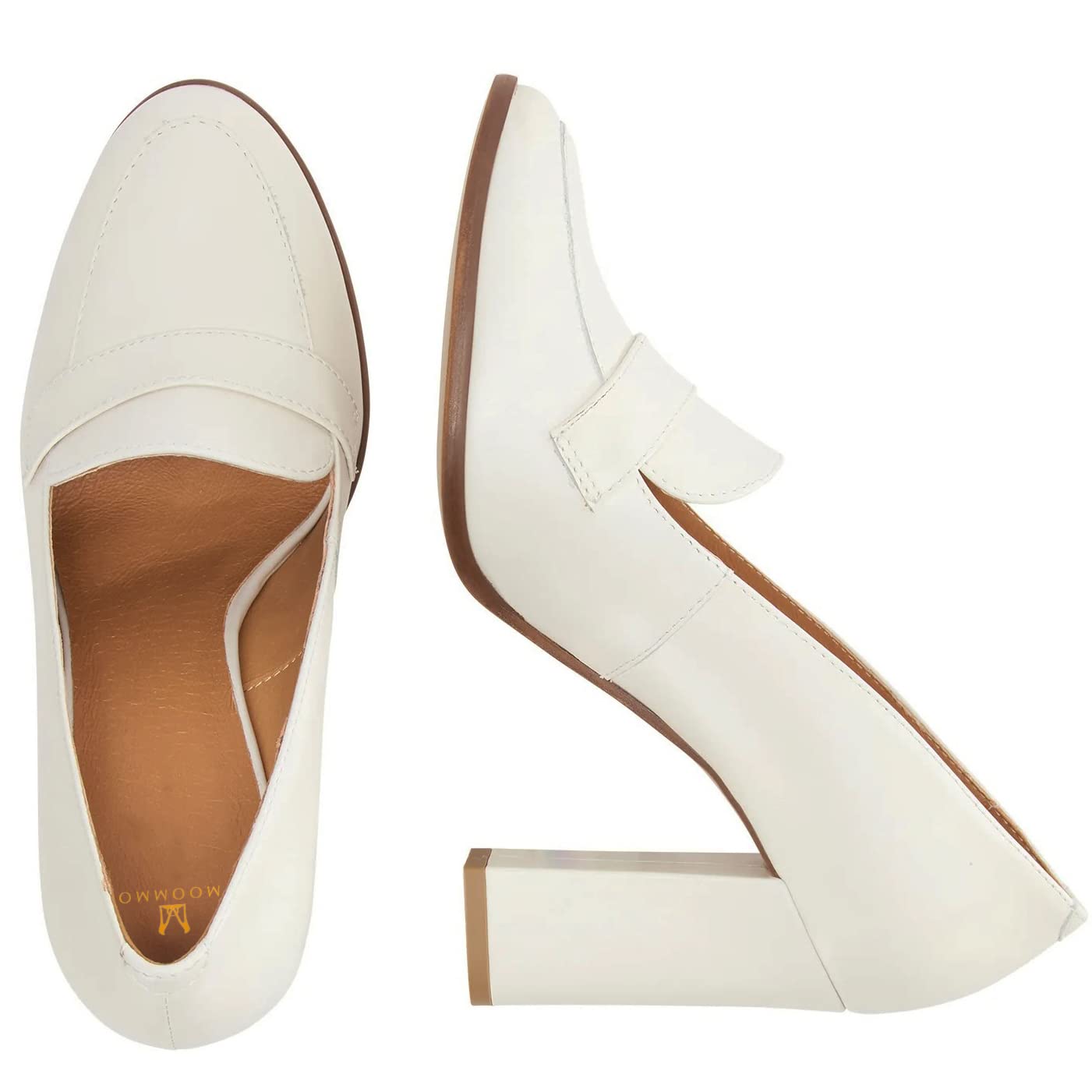 Foto 3 pulgar | Zapatos Moommo Para Mujer, Piel De Serpiente Blanca, Tacón De 9 Cm, Piel De Gamuza - Venta Internacional.