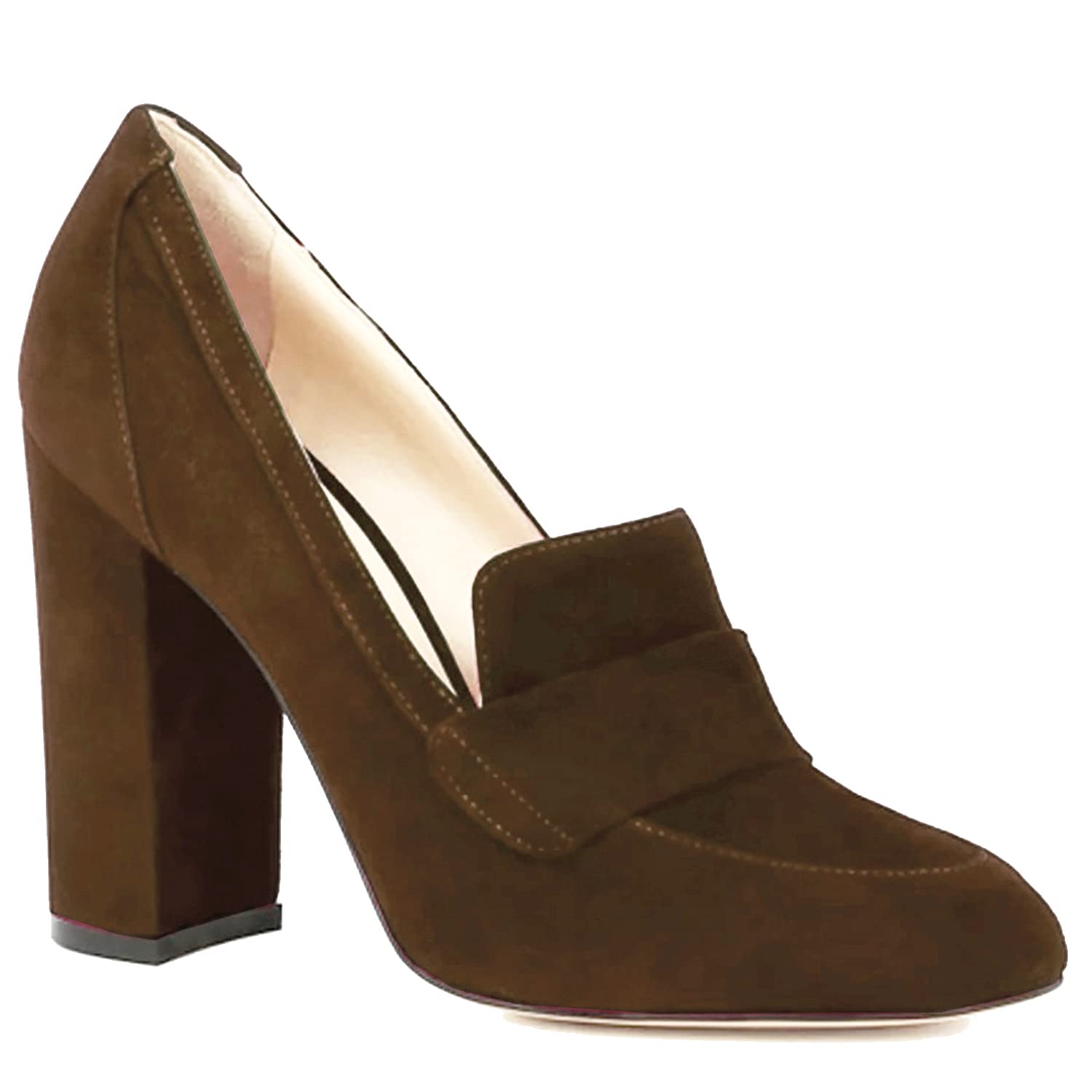 Foto 3 pulgar | Zapatos Moommo Clásicos De Oficina Para Mujer, Piel De Gamuza, Tacón De 9 Cm - Venta Internacional.