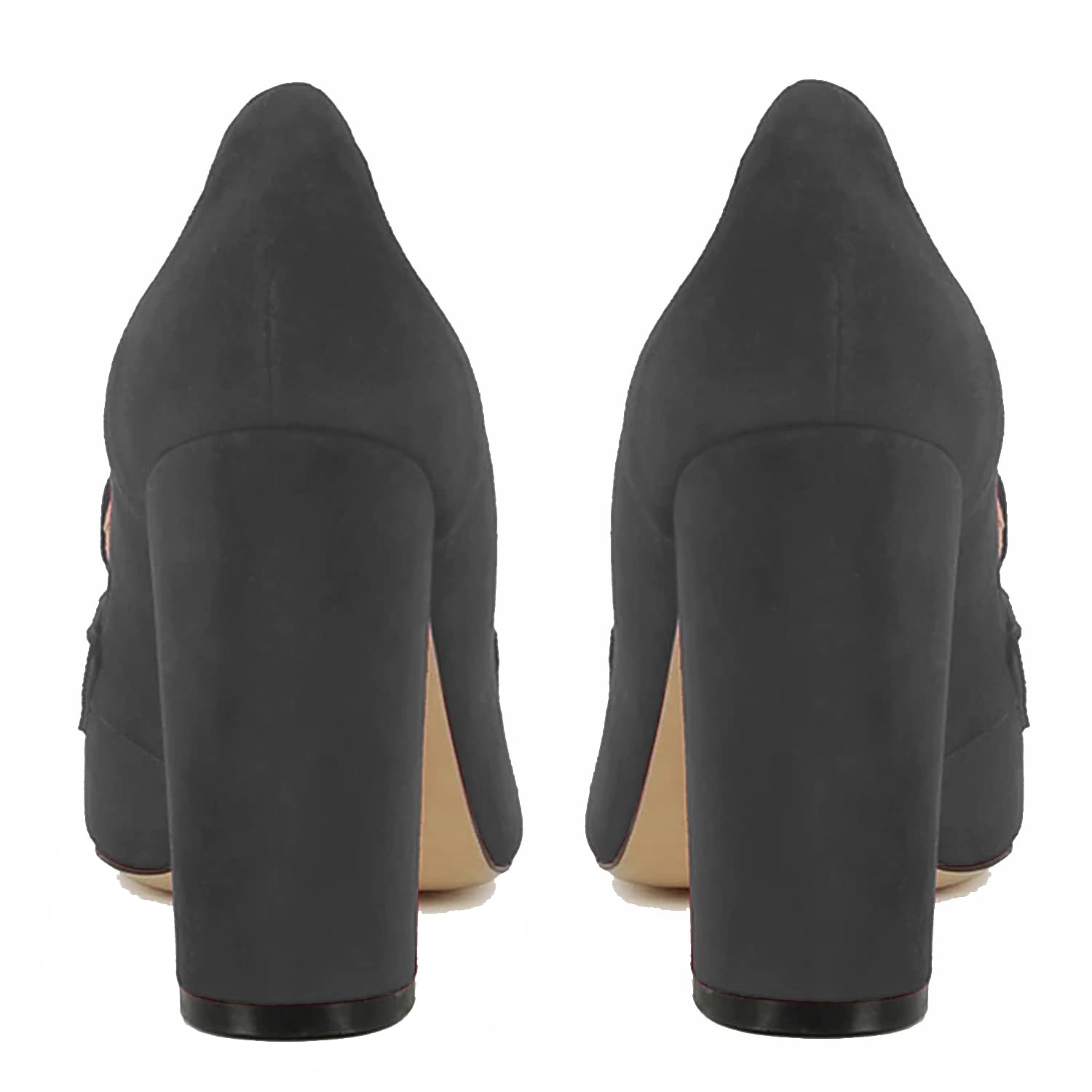 Foto 6 | Zapatos Moommo Para Mujer, Formales, De Negocios, Piel De Gamuza Gris - Venta Internacional.
