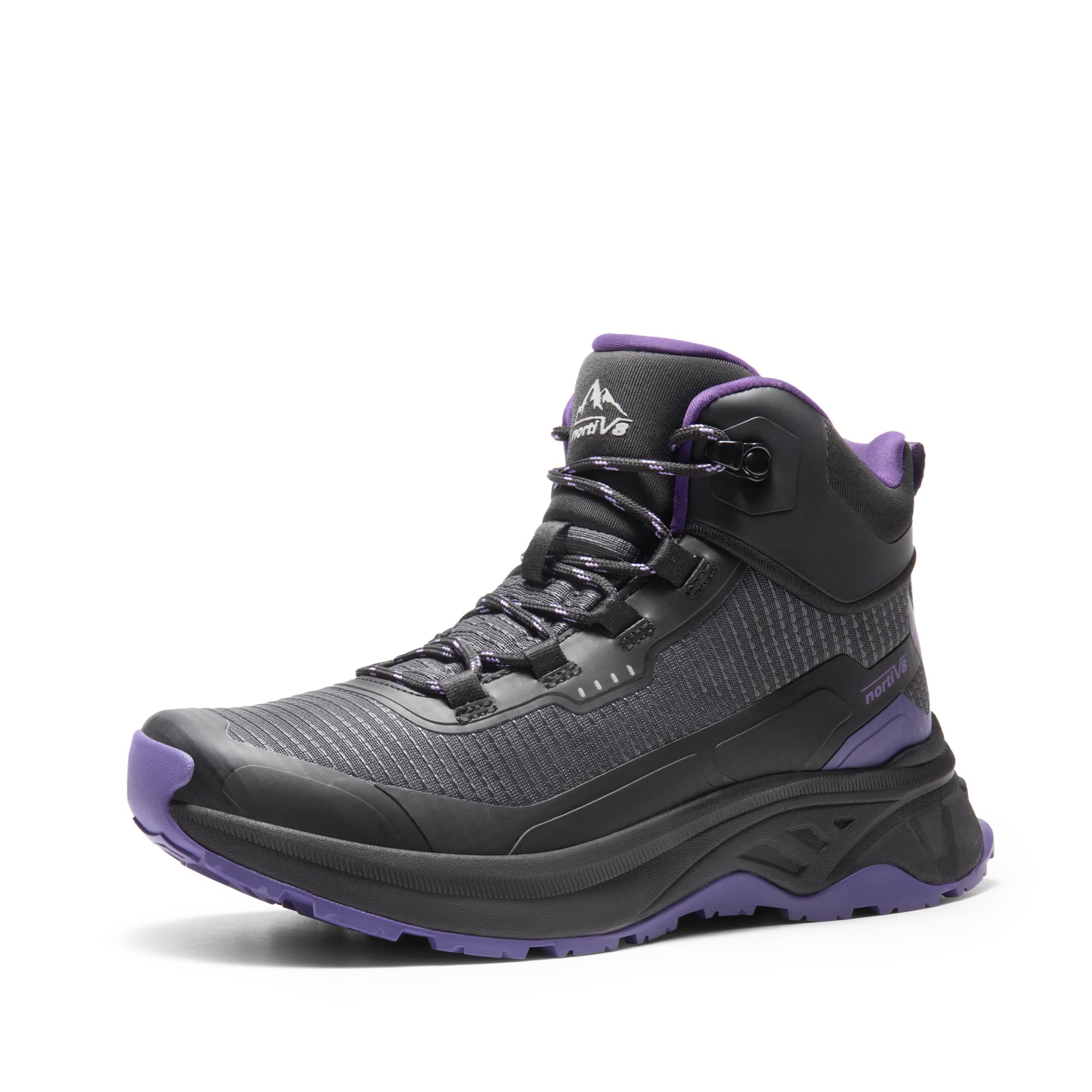 Foto 2 pulgar | Botas De Senderismo Nortiv 8 Snhb241w Para Mujer, Talla 7, Negro/morado - Venta Internacional.