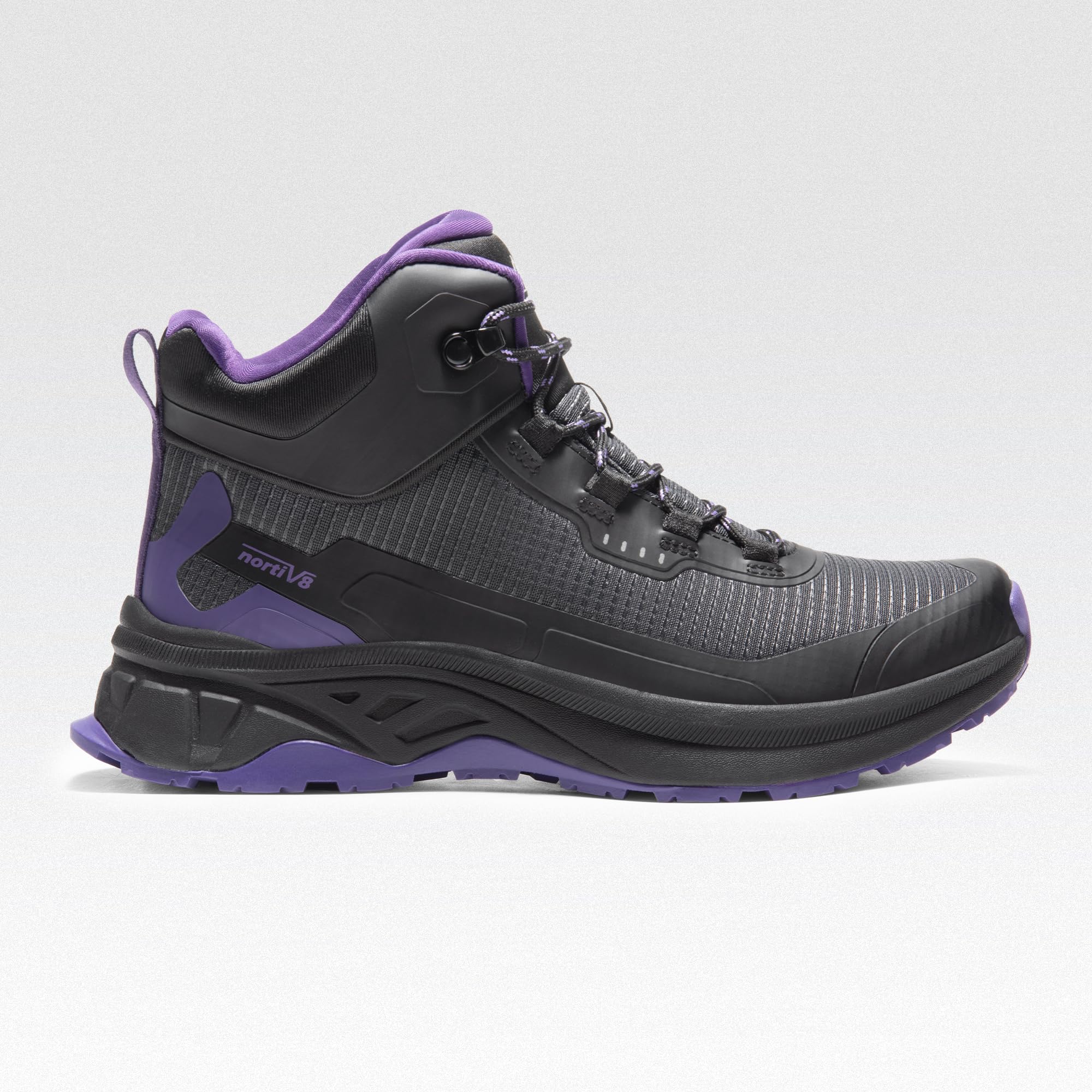 Foto 8 pulgar | Botas De Senderismo Nortiv 8 Snhb241w Para Mujer, Talla 7, Negro/morado - Venta Internacional.