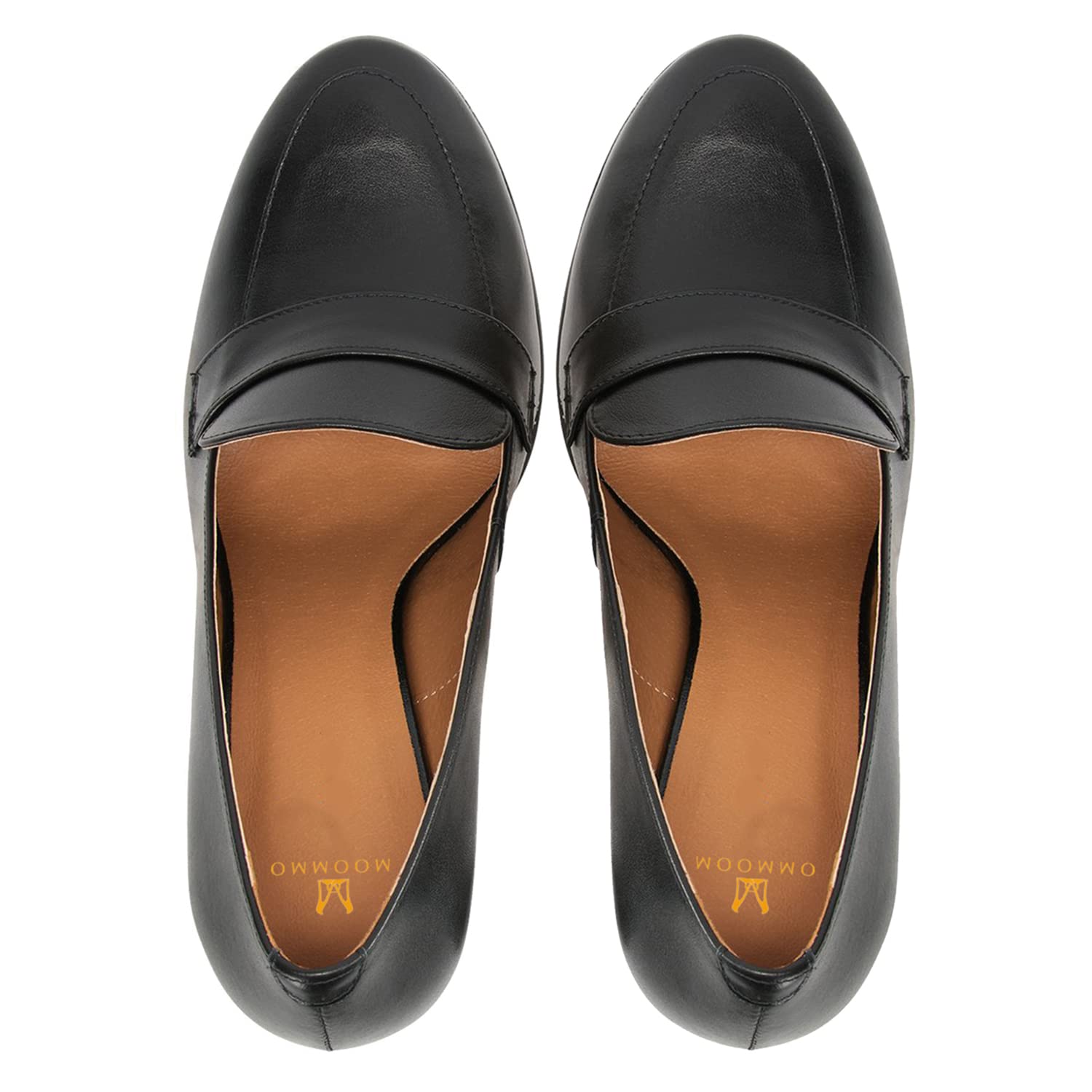 Foto 6 pulgar | Zapatos Moommo Para Mujer, Tacones Gruesos, Negros, Talla 9.5 - Venta Internacional.
