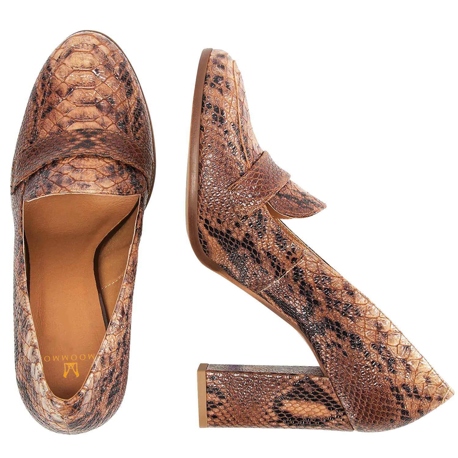 Foto 3 pulgar | Zapatos Moommo Para Mujer, Tacón Ancho, Punta Redonda, 9 Cm - Venta Internacional.