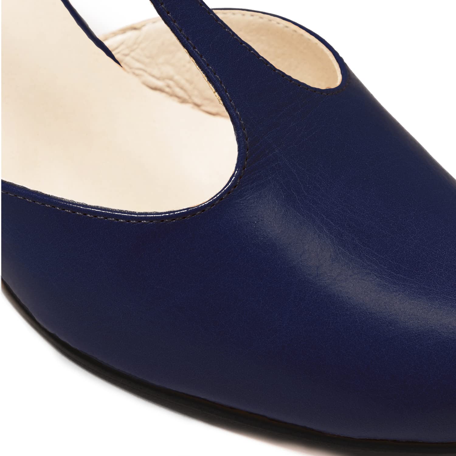 Foto 5 | Zapatos Moommo Con Tacón De Gatito Mary Jane, Zapatos De Tacón Azul Marino, Gamuza 7 - Venta Internacional.