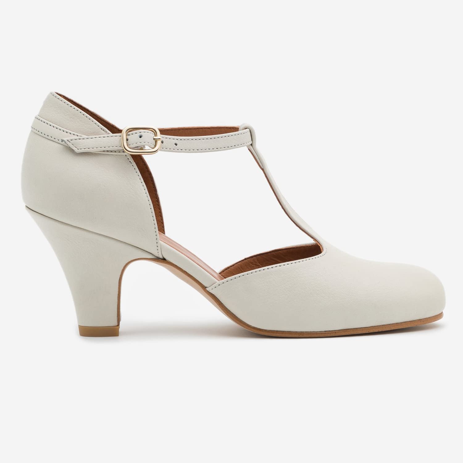 Foto 5 pulgar | Zapatos Moommo De Vestir Grises Para Mujer, Tacón Bajo De Gatito, 5 Cm - Venta Internacional.