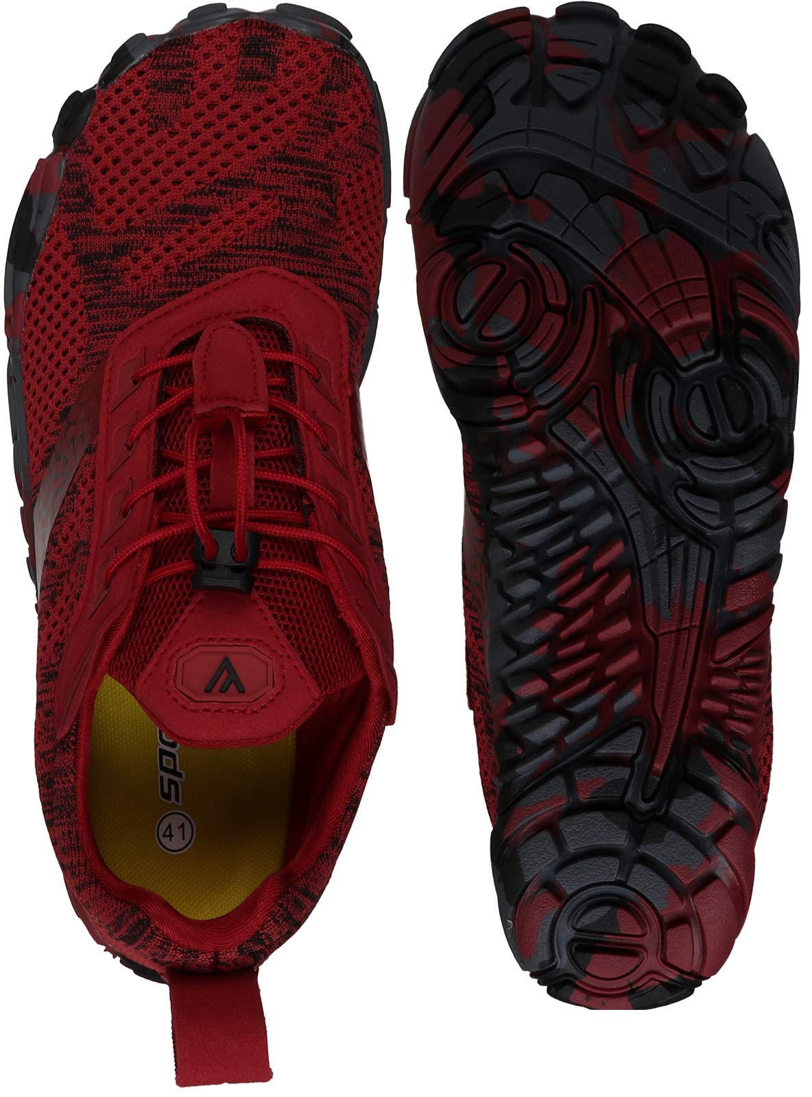 Foto 5 | Zapatos Joomra Minimalist Barefoot Treadmill Para Mujer, Color Rojo, Talla 41 - Venta Internacional.